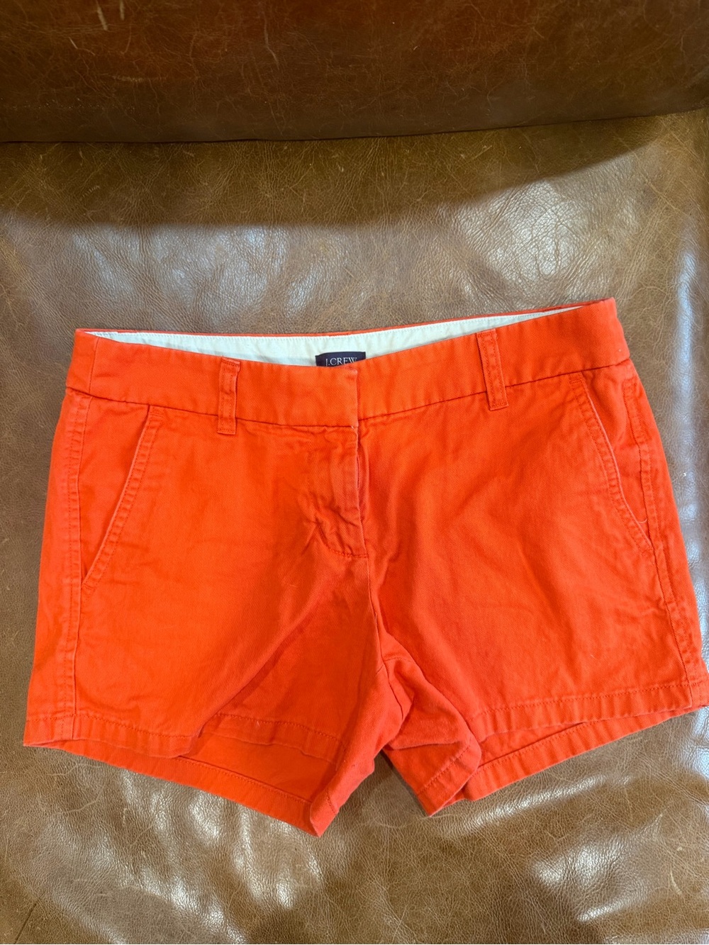 J. Crew Orange Cotton Chino Bermuda Shorts